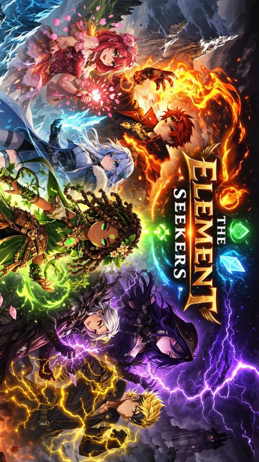 ai character: Element Seekers 2 background