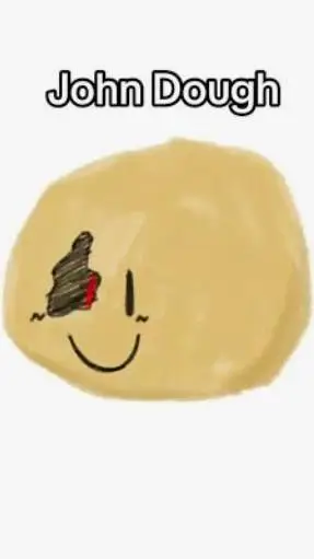 ai character: john dough  background
