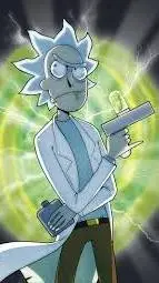 ai character: Rick Sánchez  background