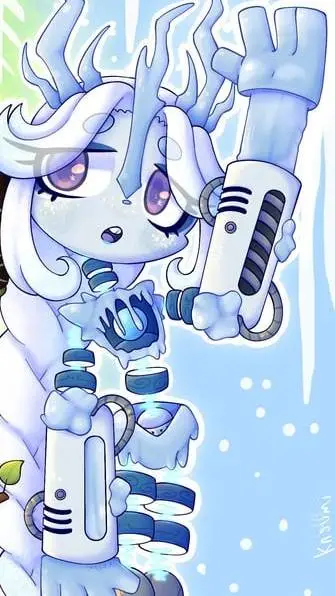 ai character: Cold wubbox girl background