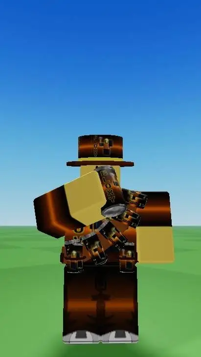 ai character: BLOXY COLA SUIT NO background