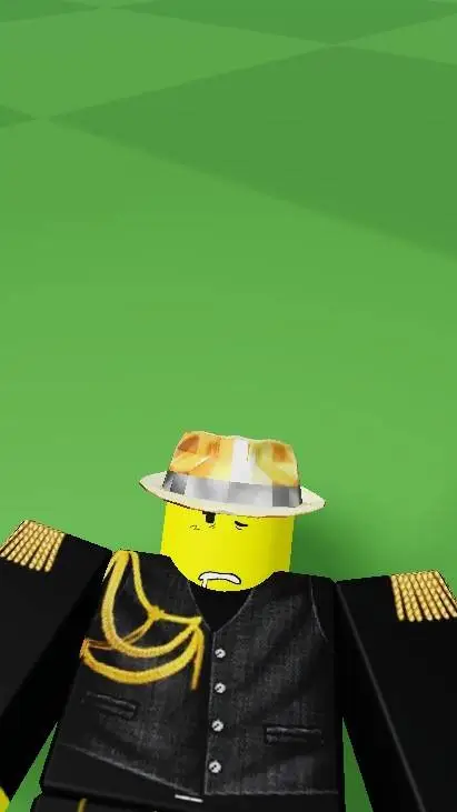 ai character: GOLDEN SUIT NOOB background