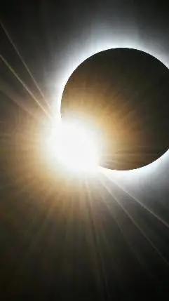 ai character: the solar eclipse background