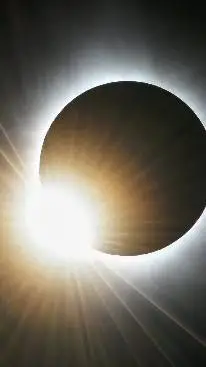 ai character: the solar eclipse background
