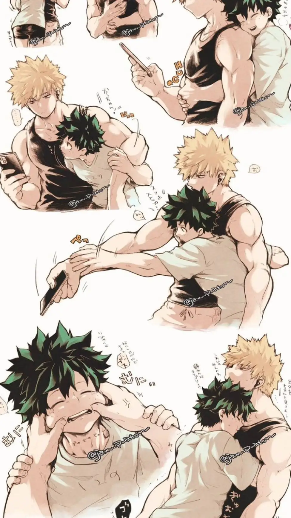 ai character: Deku×Bakugo background