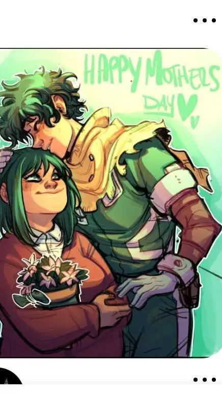 ai character: MHA{mother day} background