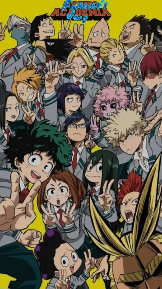 ai character: MHA{Father's Day} background