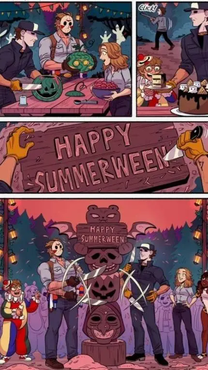 ai character: {Camp Crystal Lake background