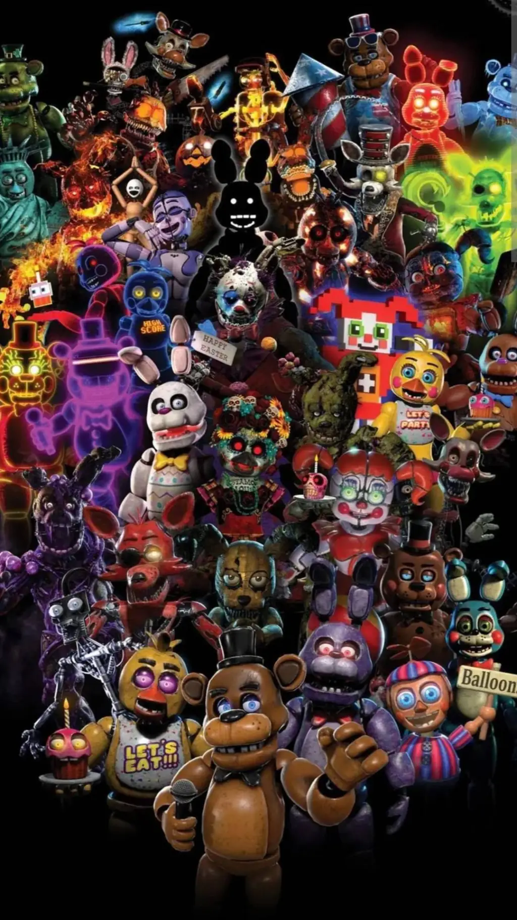 ai character: FNAF  background