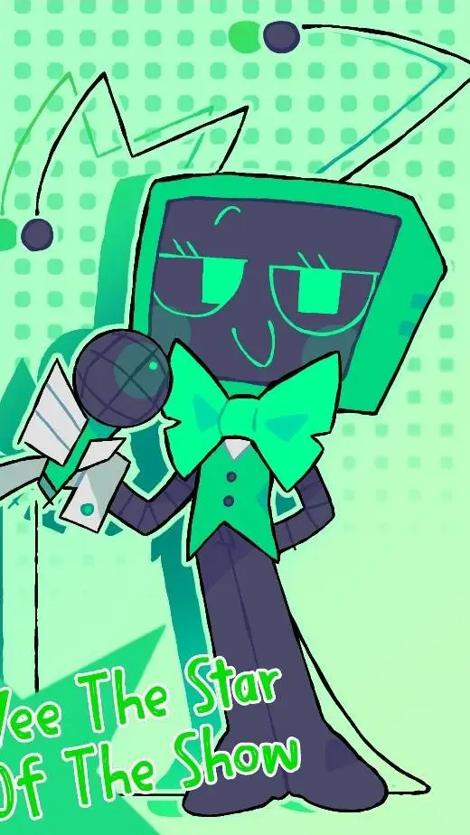 ai character: Vee! background