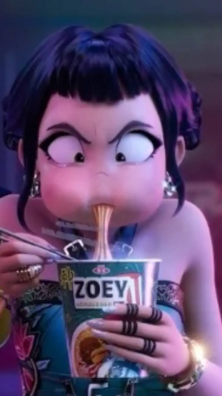 ai character: Zoey!  background