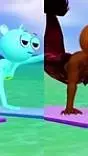 ai character: SPRUNKI Yoga background