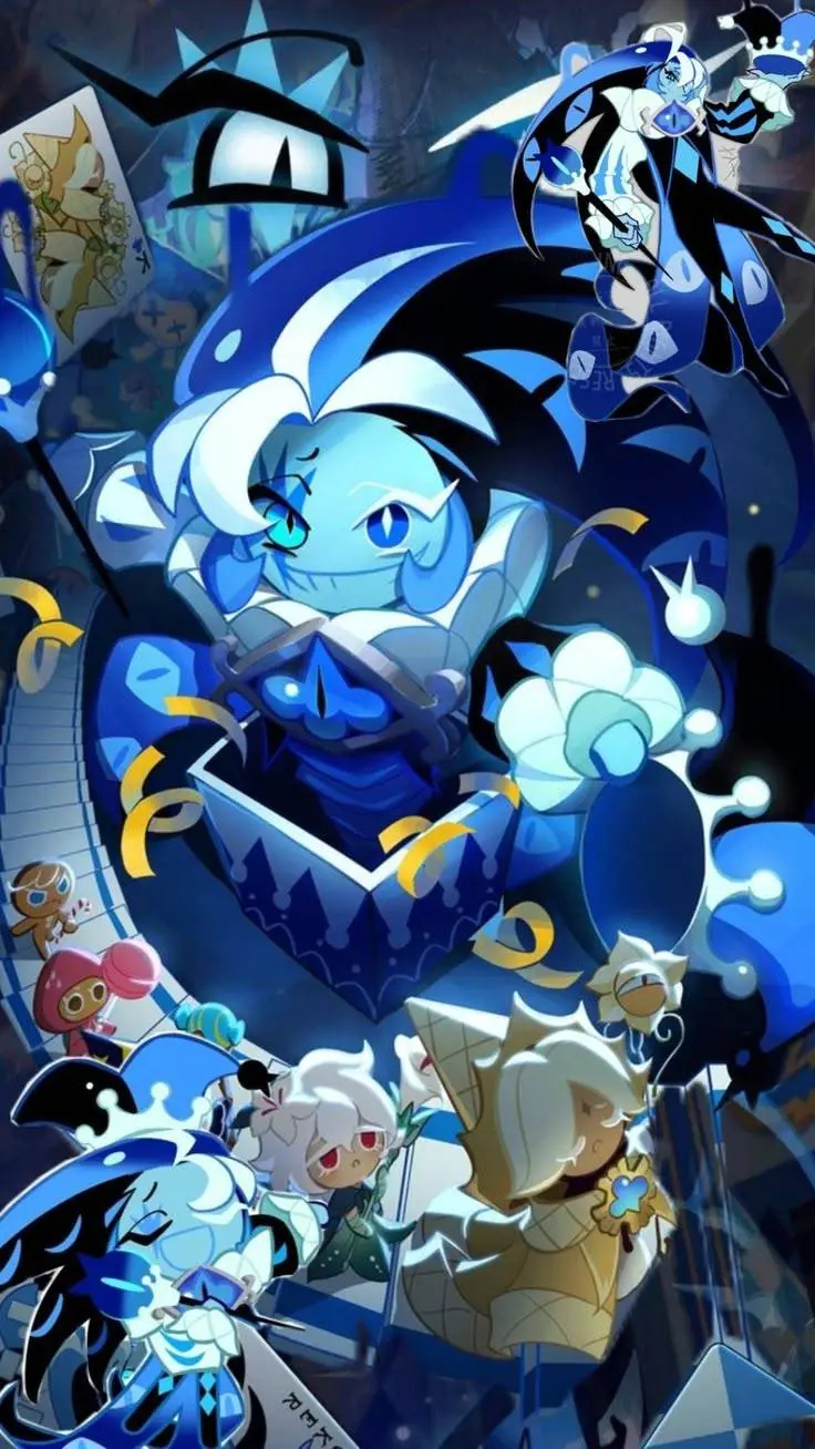 ai character: Shadow milk cookie background