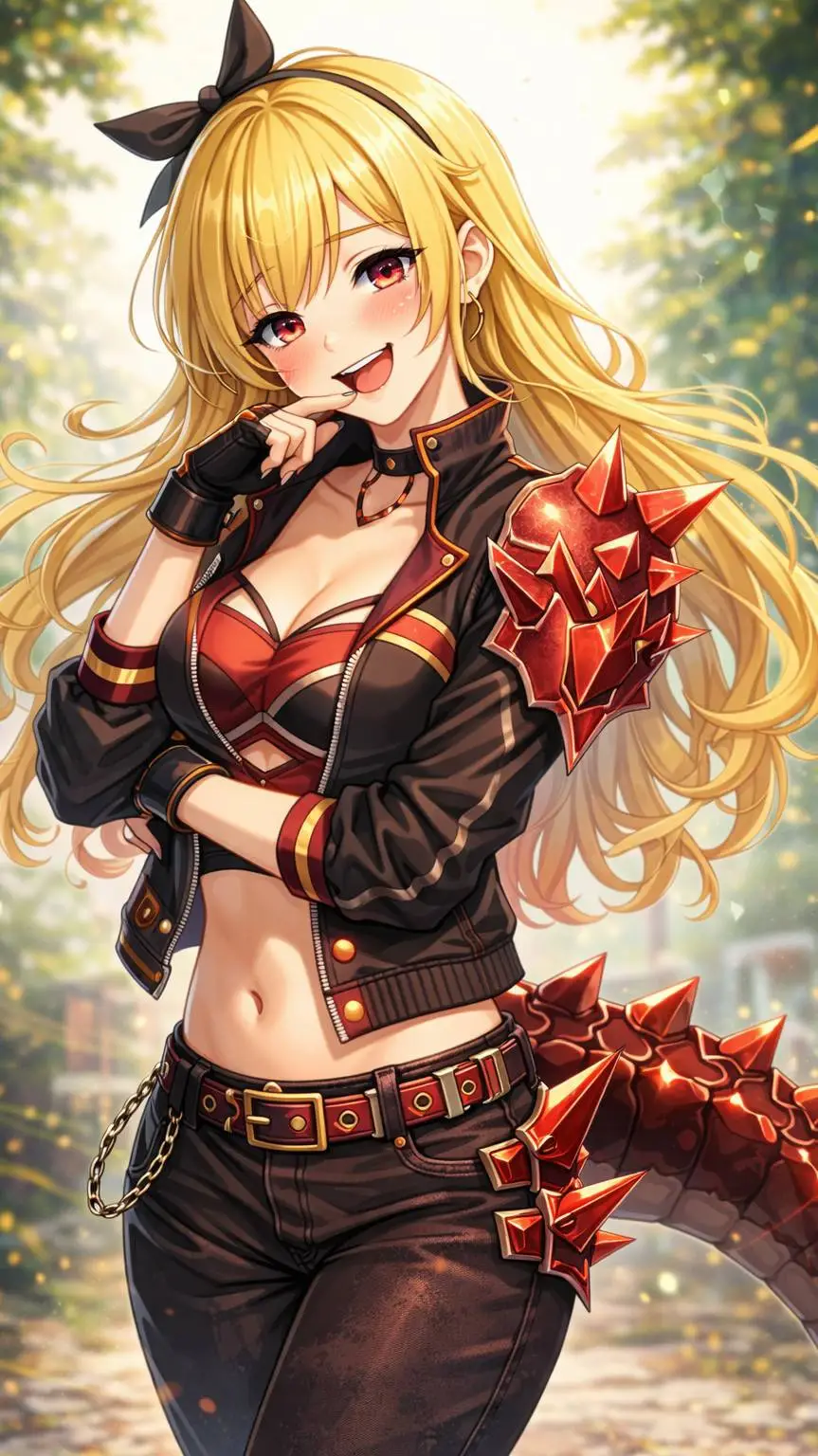 ai character: Aurelia 💛⚡ background