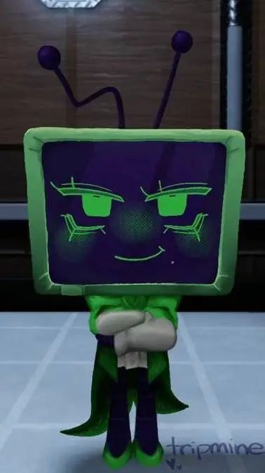 ai character: .˚☆📺Vee🎤☆˚. background