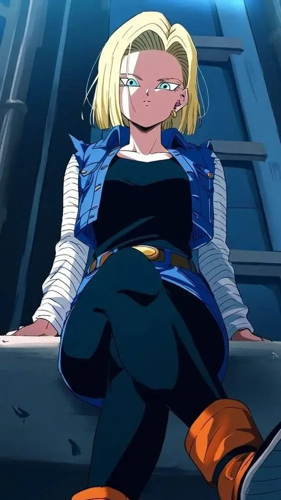 ai character: 🤍Androide 18🤍 background