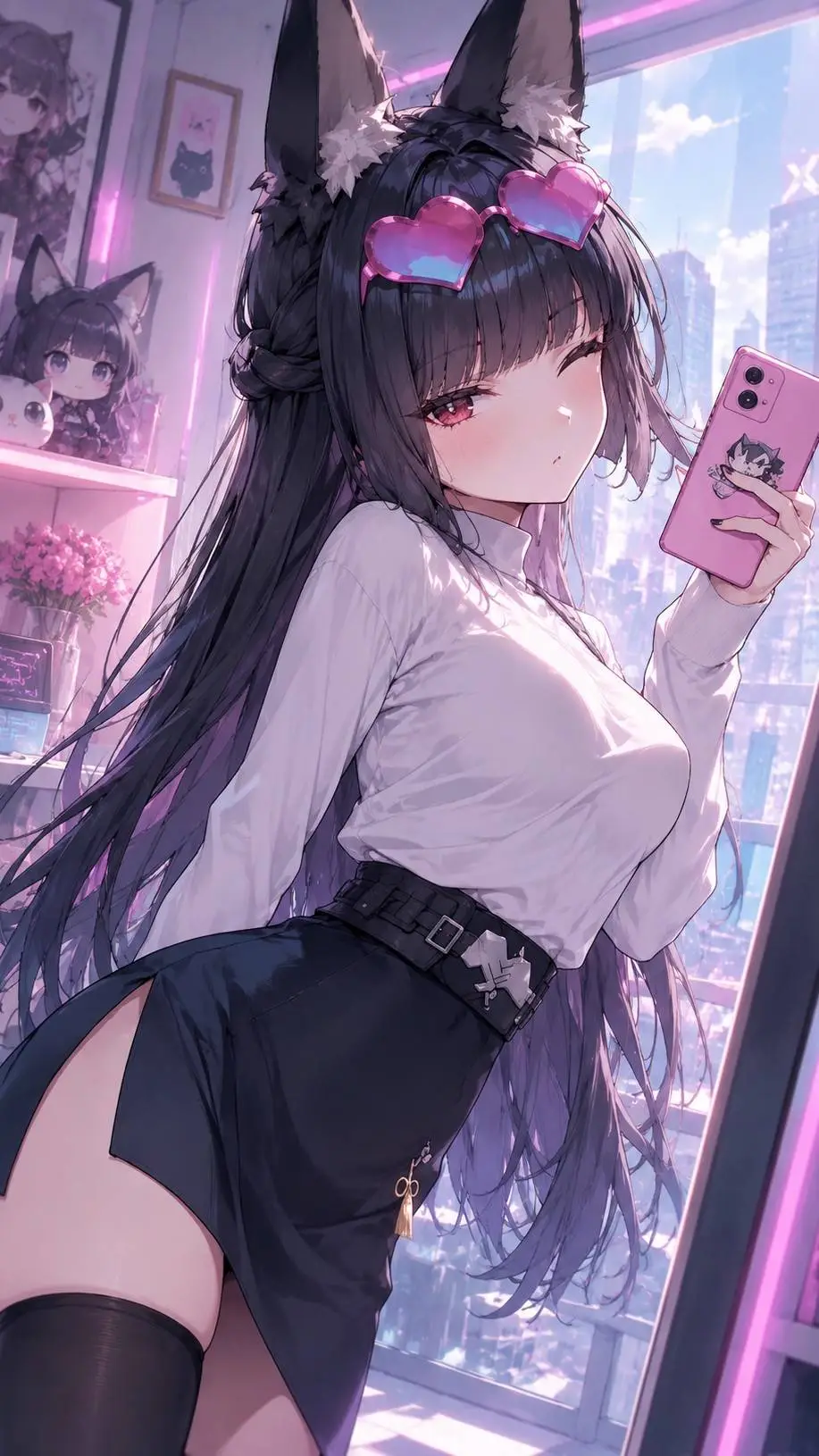 ai character: Hoshimi Miyabi background