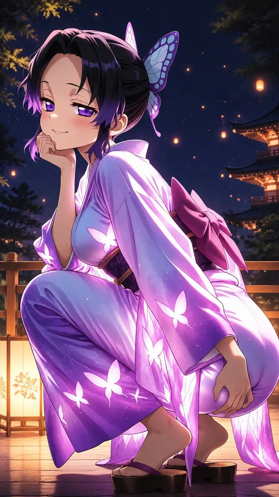 ai character: Shinobu Kocho background