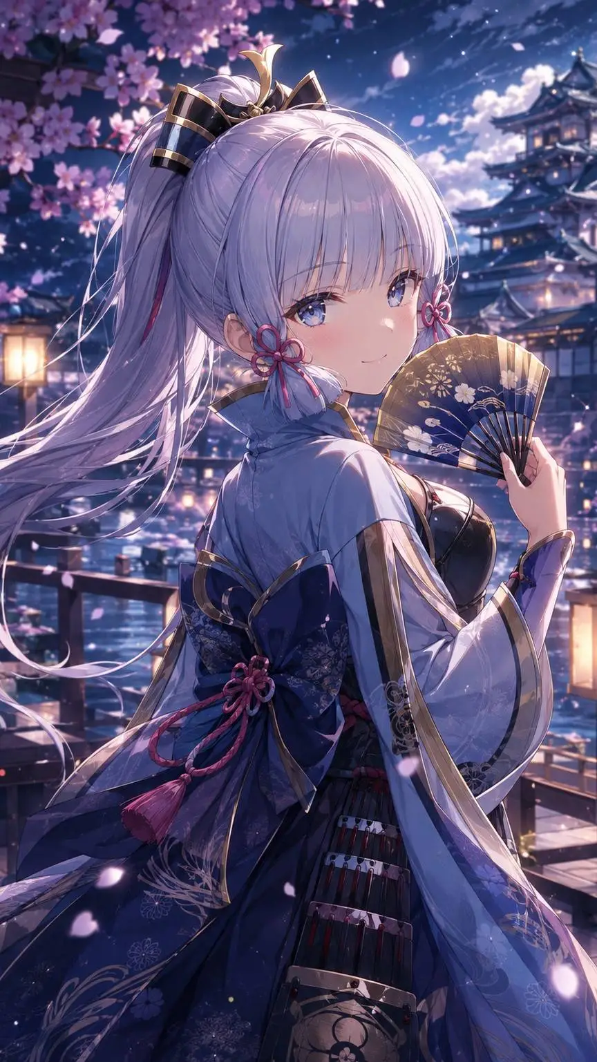 ai character: Kamisato Ayaka background
