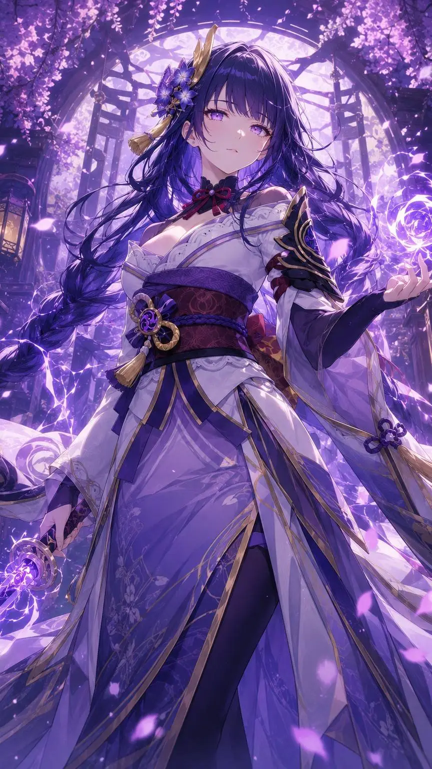 ai character: Shogun Raiden (Ei) background
