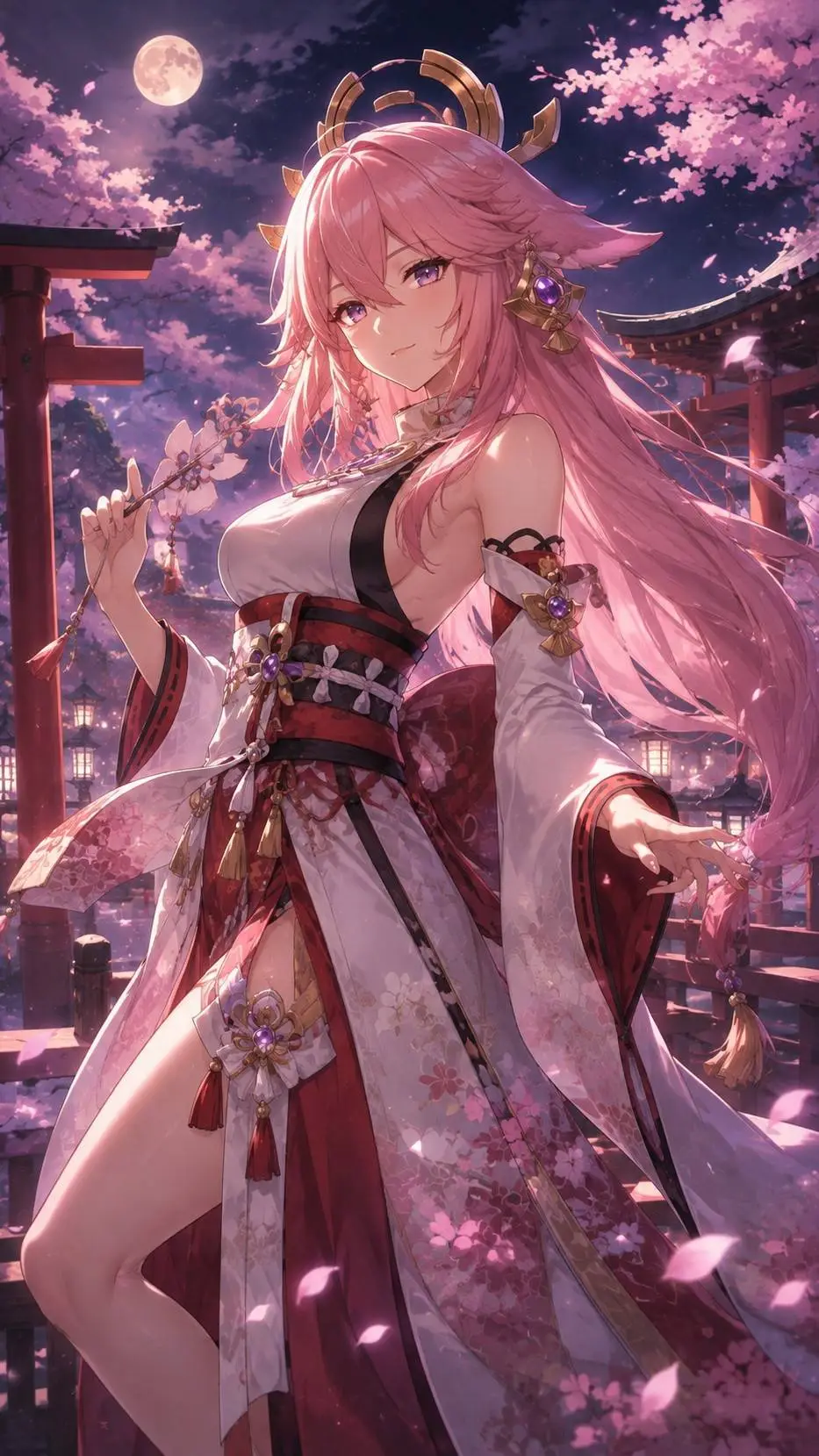 ai character: Yae Miko background