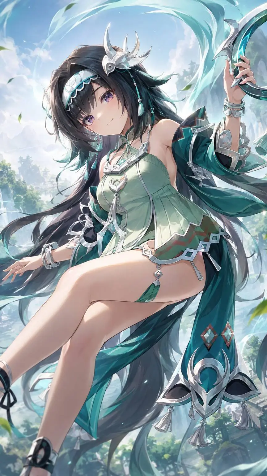 ai character: Lan yan background