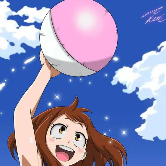 chat with ai character: MHA en la playa