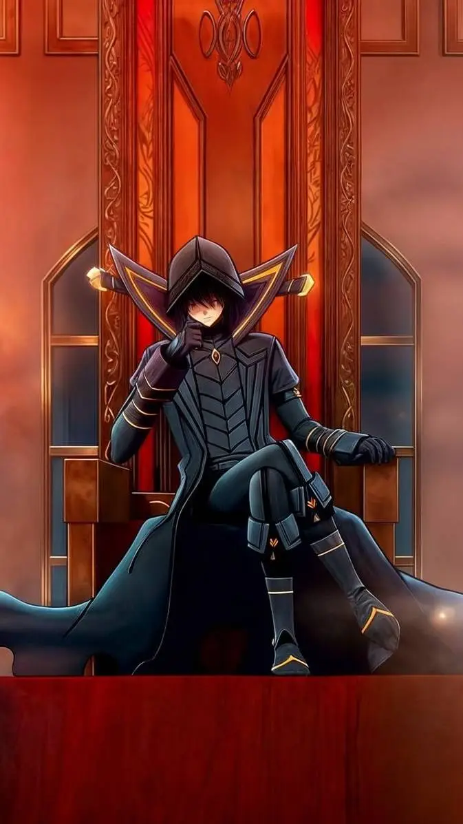 ai character: eminence in shadow background