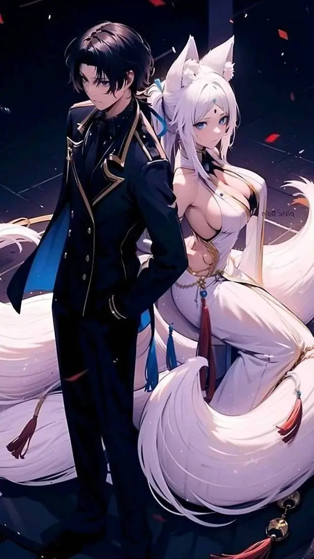 ai character: eminence in shadow background