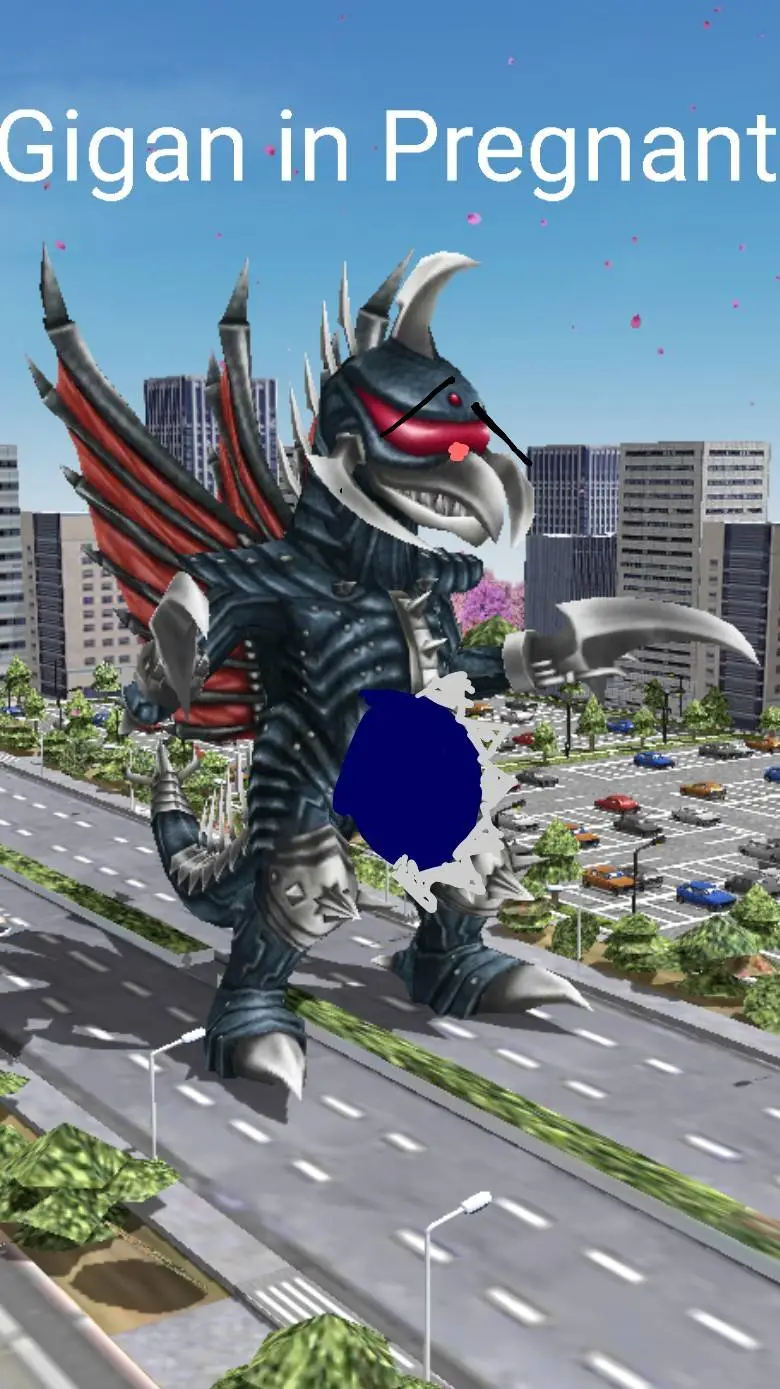 ai character: Godzilla Kaiju  background