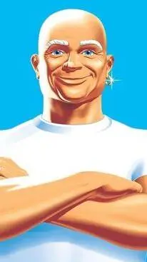 ai character: Mr Clean background