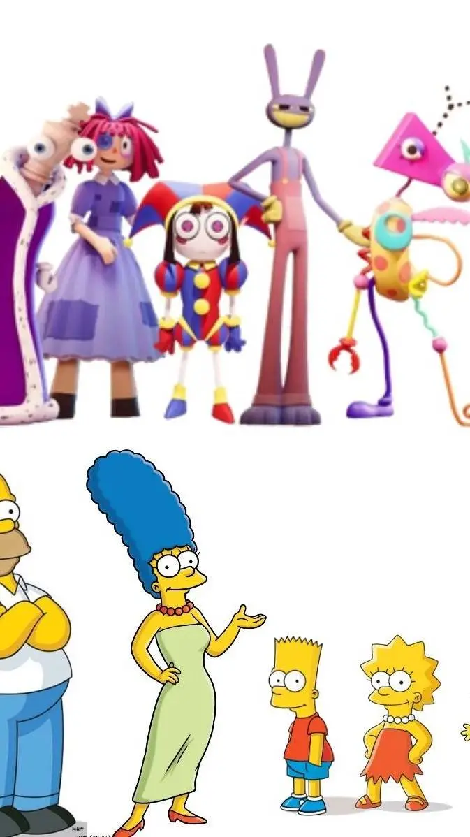 ai character: Digital simpsons background