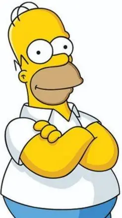 ai character: Homer Simpson background