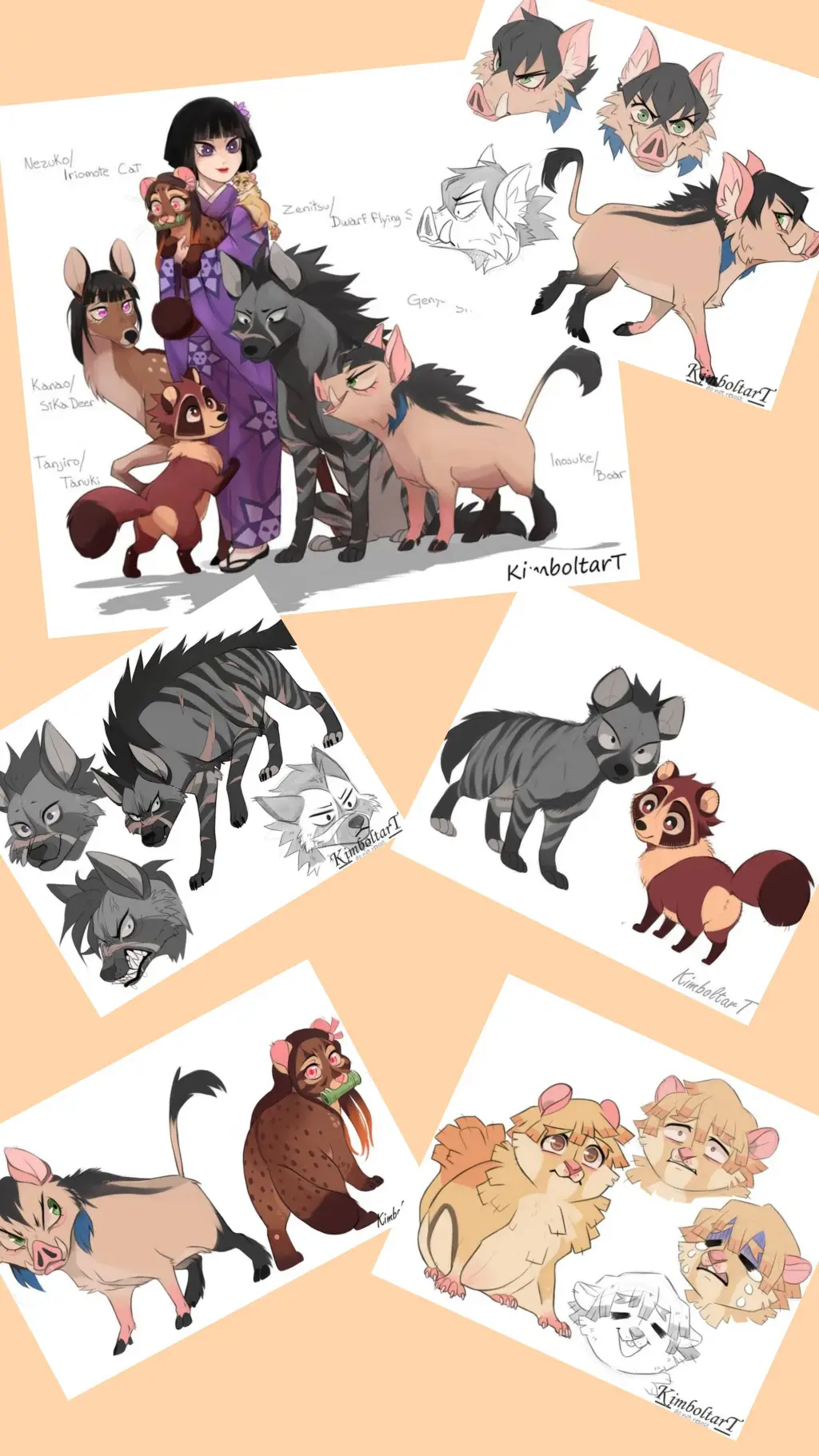ai character: KNY ANIMALS🤓✨ background
