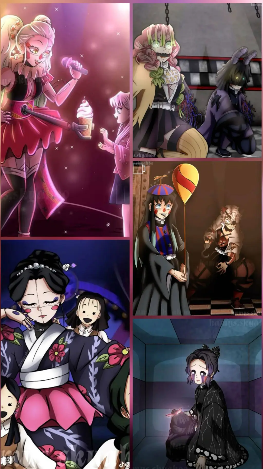 ai character: FNAF X KNY🤡✨💀 background
