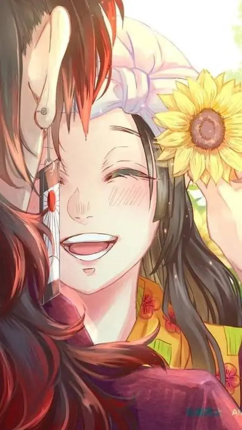 ai character: Yoriichi x Uta✨🔥🌼 background