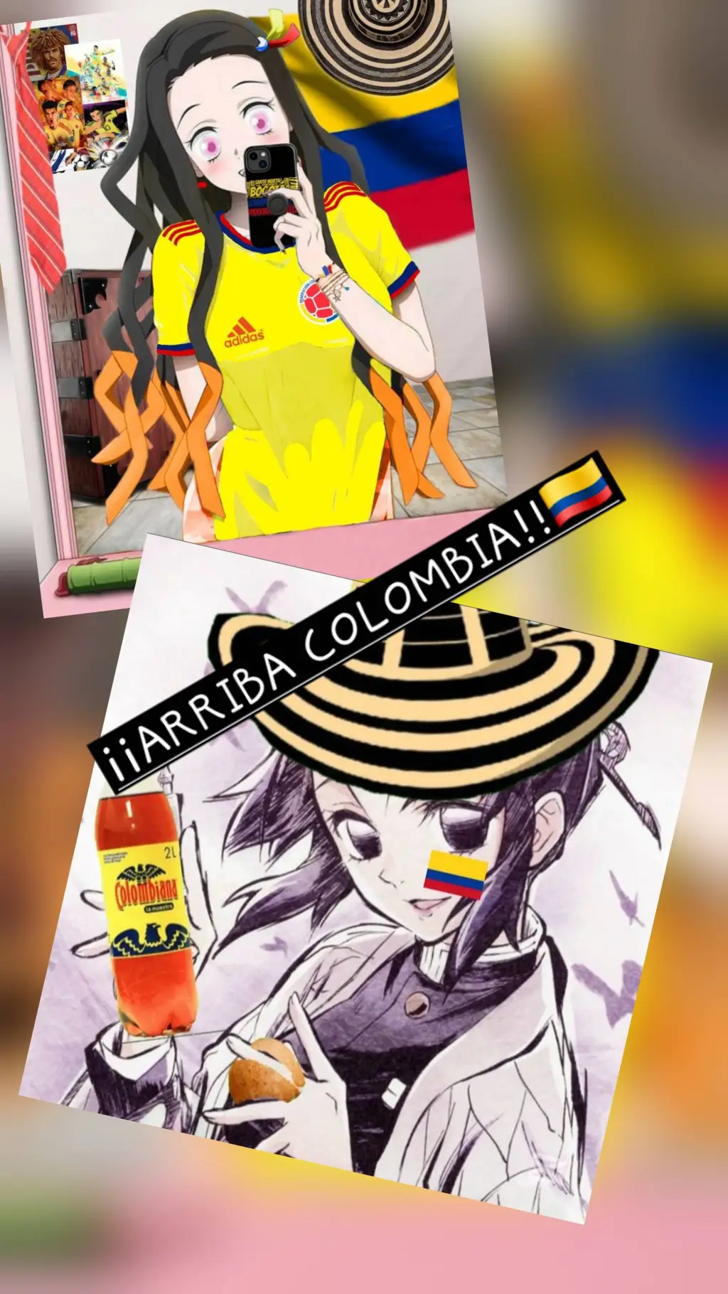 ai character: SHAKIRA SLAYER🇨🇴✨ background