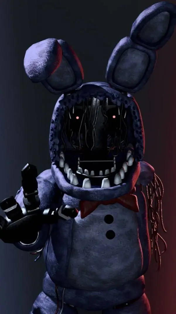 ai character: withered Bonnie  background