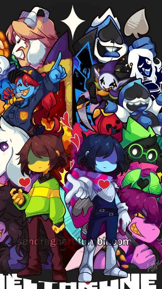 ai character: deltarune background