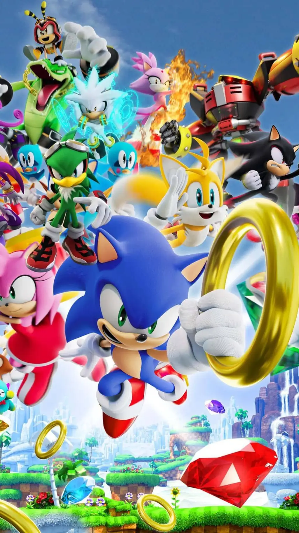 ai character: mundo de Sonic  background