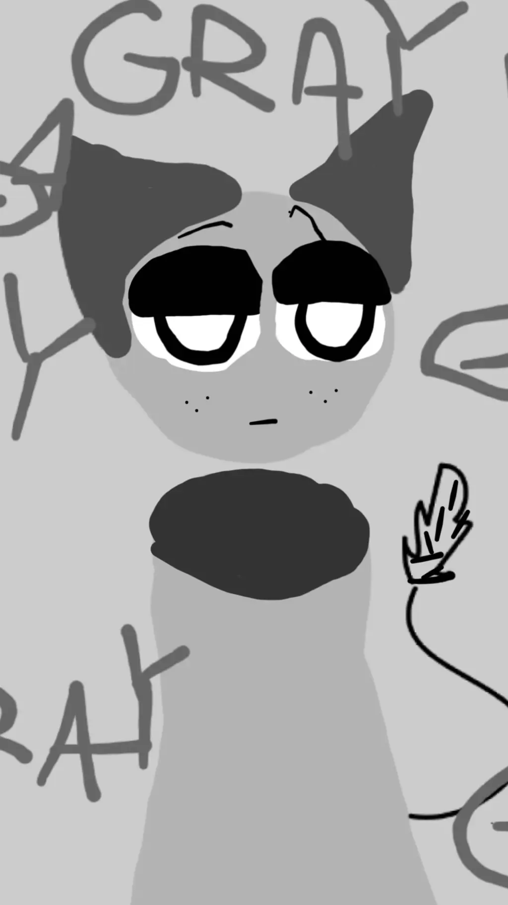 ai character: gray bullyng  background