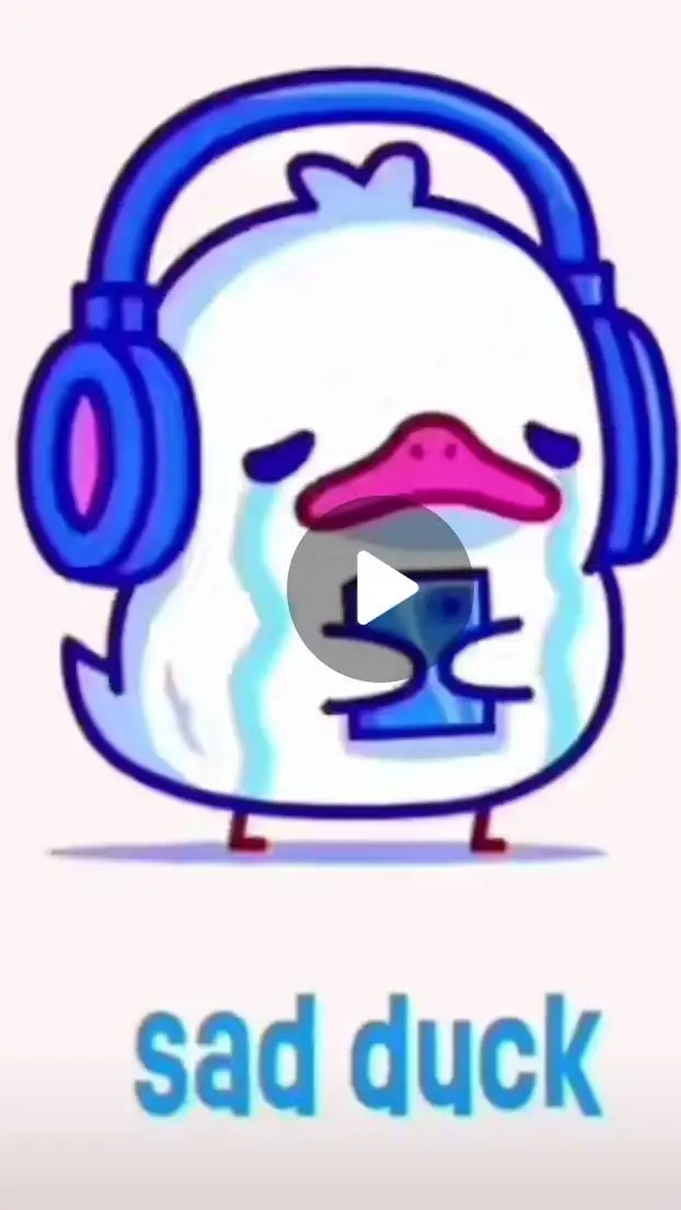 ai character: sad duck background