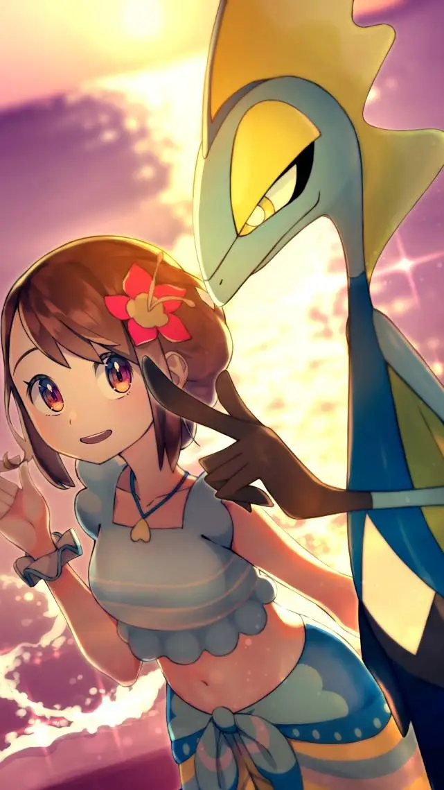 ai character: gloria y inteleon  background