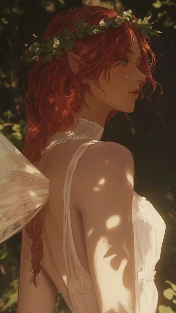 ai character: Dama Orquídea background