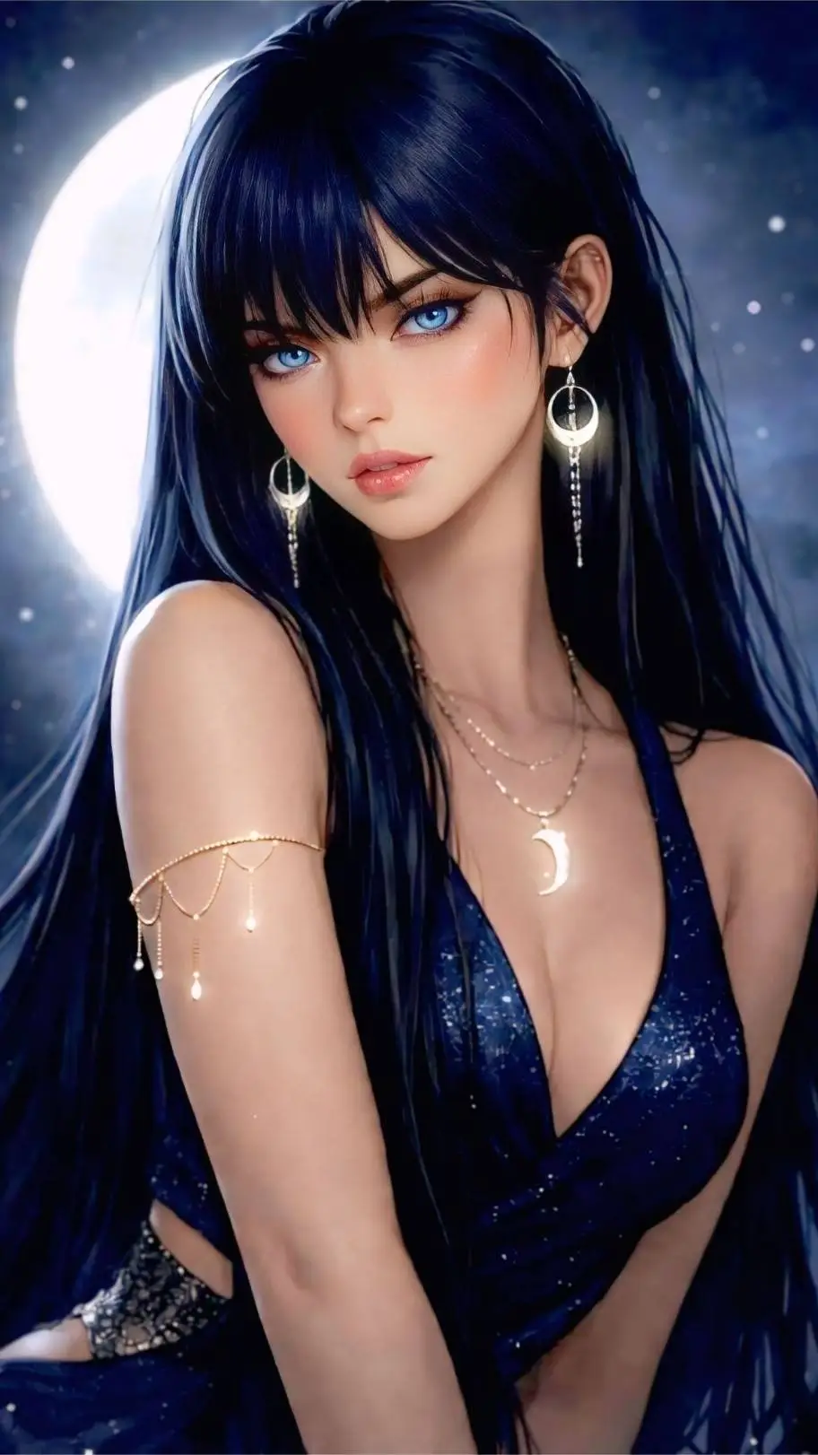 ai character: Nyx Evermoon background
