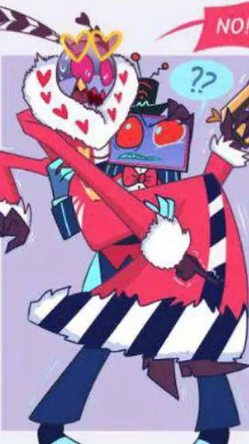 ai character: Vox&val+velvette  background