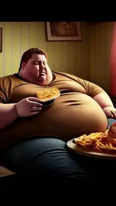 ai character: fat  background