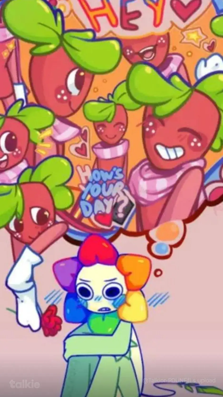 ai character: berryflower  background