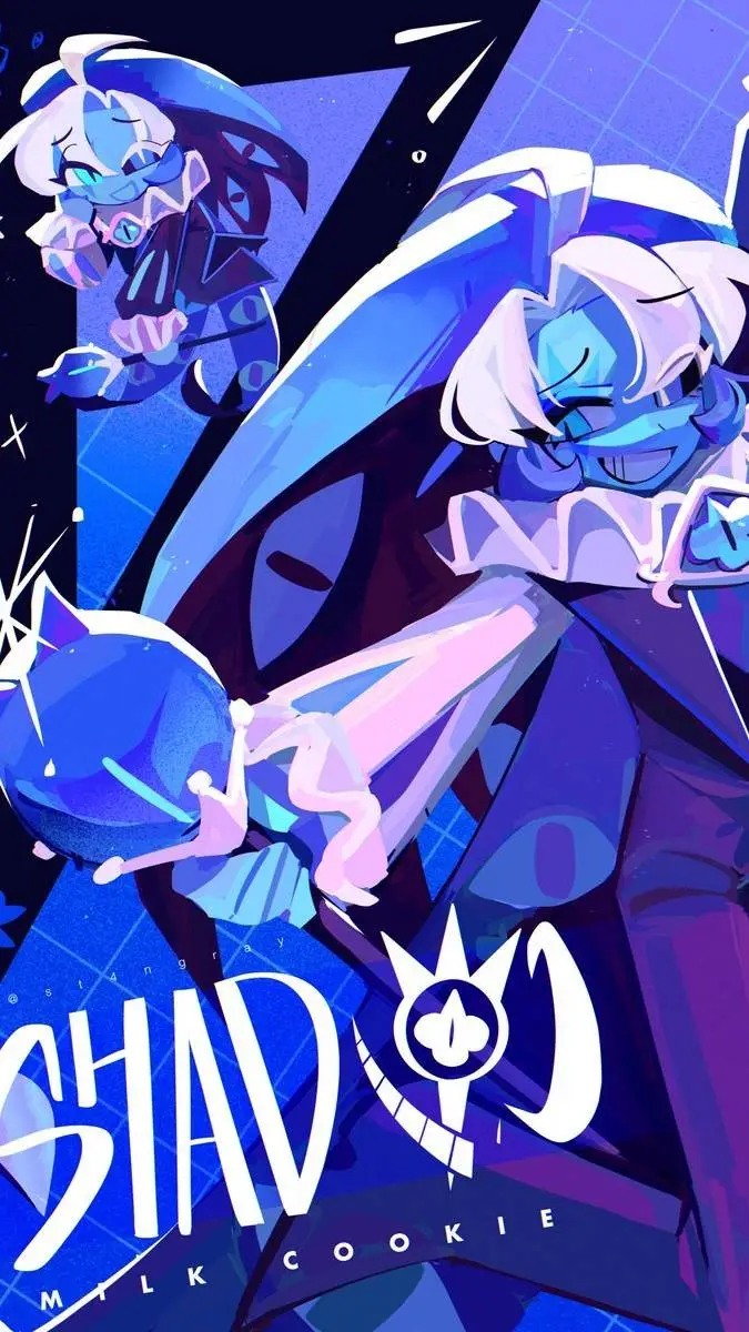 ai character: Shadow Milk Cookie background