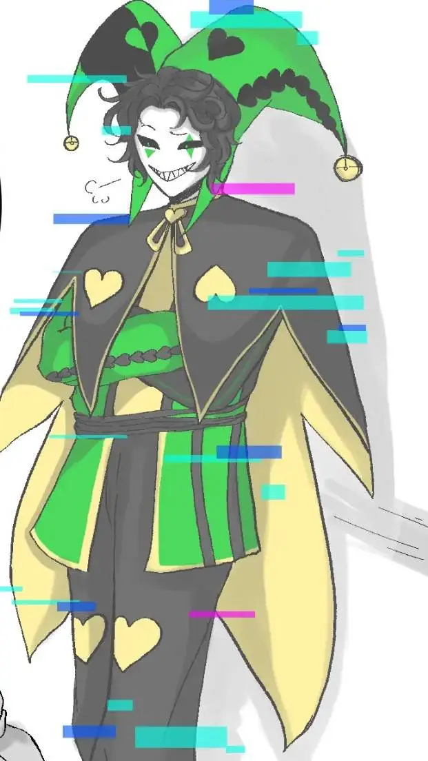 ai character: 💚🖤idk🖤💚 background